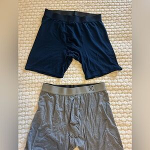 lululemon athletica Men's Navy and Gray Boxer Briefs